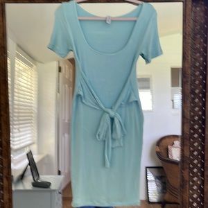 Maternity Dress! Sexy Mama Dress in Beautiful Blue Short Sleeves.2-6sized